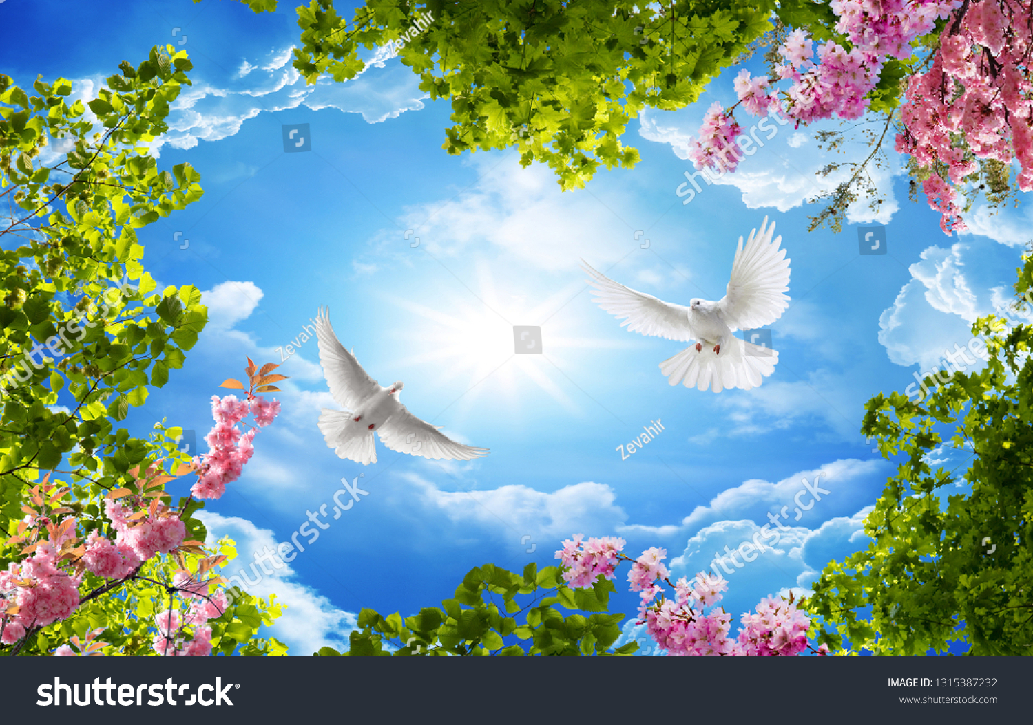 Dán trần hình hoa lá MDT-256